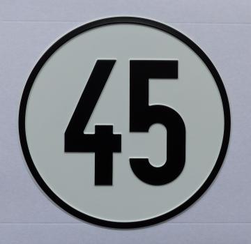 Geschwindigkeitsschild Alu 45 km/h